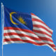 Flag of Malaysia on a flag pole